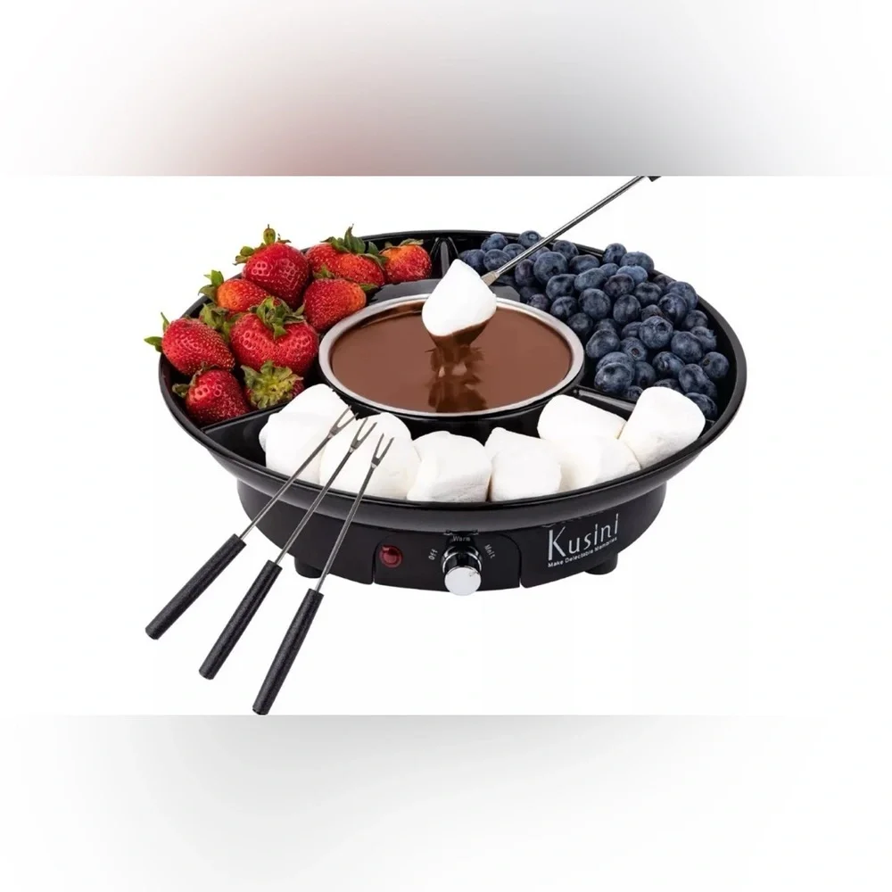 🍫 Kusini Electric Chocolate Fondue Maker Party‎ Dessert Melting Pot NIB✨